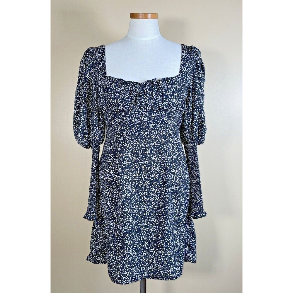 Urban Outfitters Kiss the Sky LARGE Mini boho hippie dress NWT Black